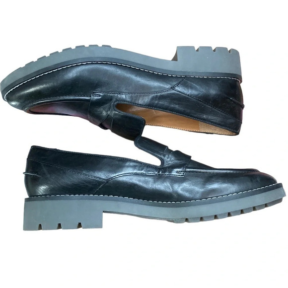 Sarto by Franco Sarto Tivoli Loafer Black Foulard Leather  Sz: 10 - Picture 10 of 14